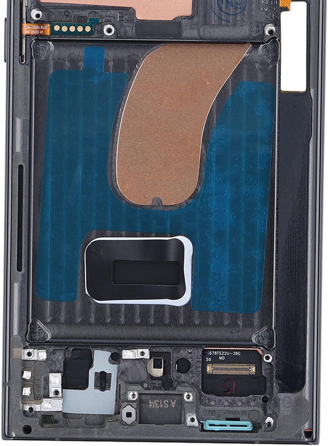 Phone Screen Replacement, Green Frame for S23 Ultra EU Version S918B International Version with LED Display Touch Screen Digitizer Panel Assembly, Professional Repair Kit