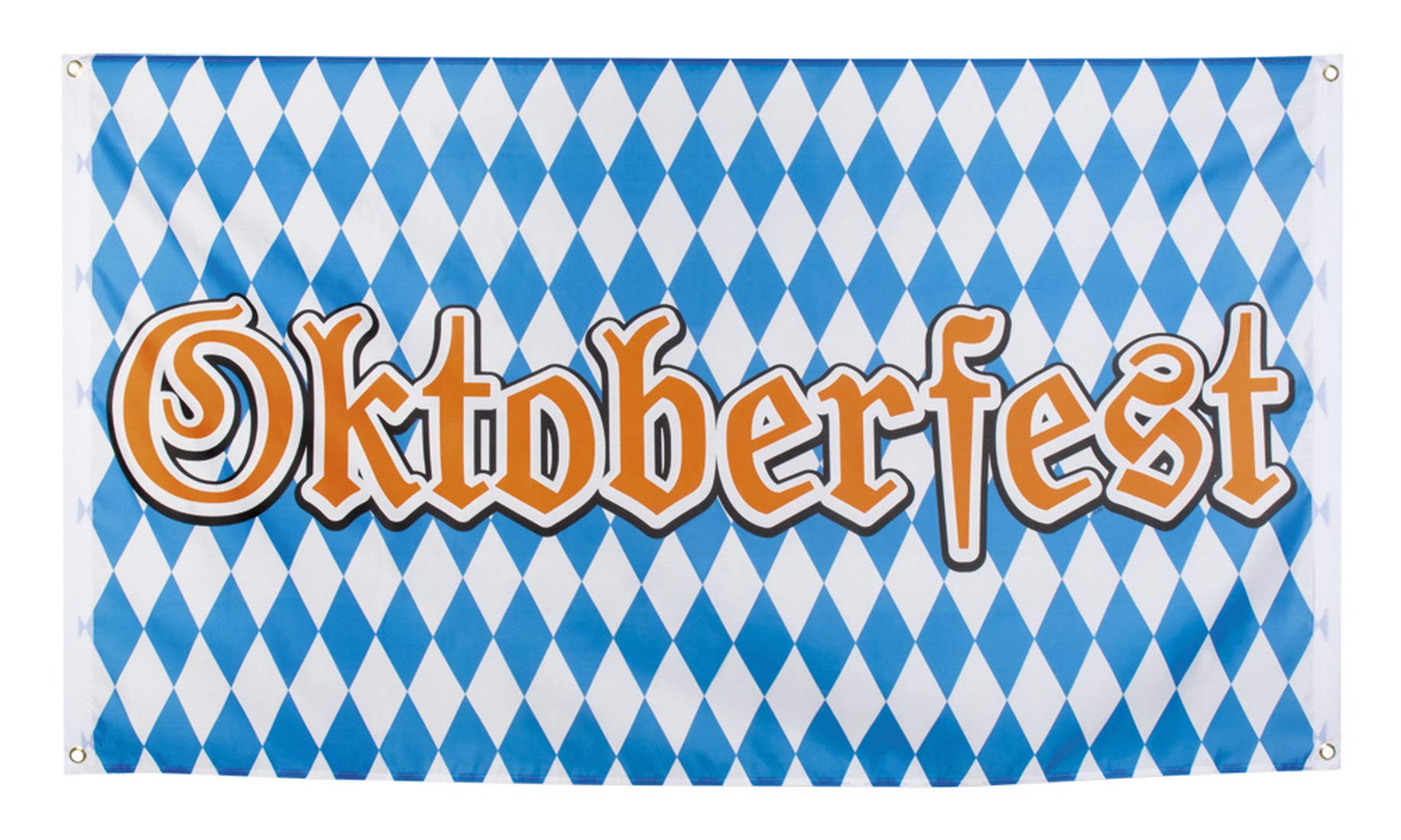Oktoberfest Banner – Weiß-blaue Karo-Flagge, 50x250 Cm, Aus Polyester, Für Zaun, Hof, Party-Deko