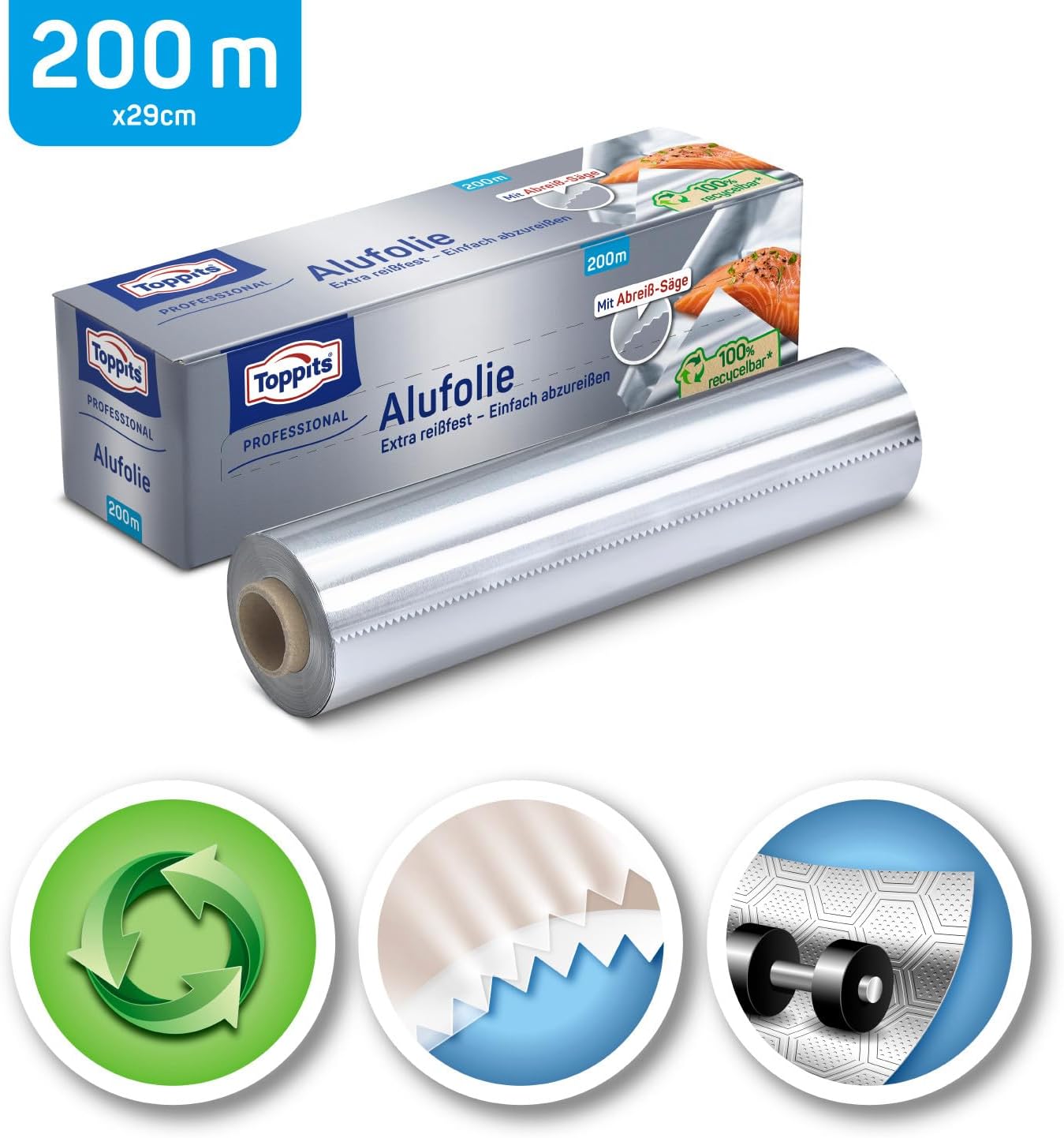 Toppits Aluminium Foil 200 m Pack of 1 image 3