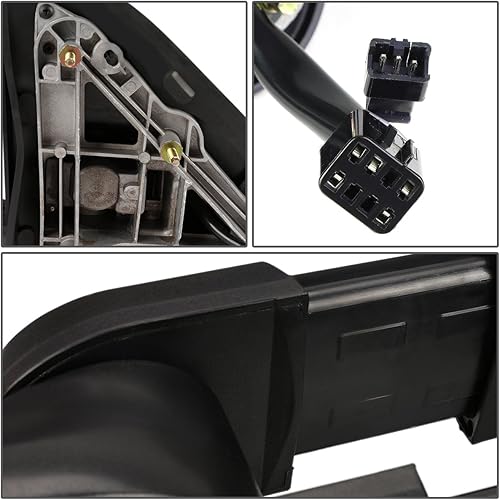 Miniatura 7 de DNA Motoring TWM-030-T999-CH-SM-L Espejo de remolque cromado + calefactable + señal de giro ahumado + telescopio manual compatible con 99-02