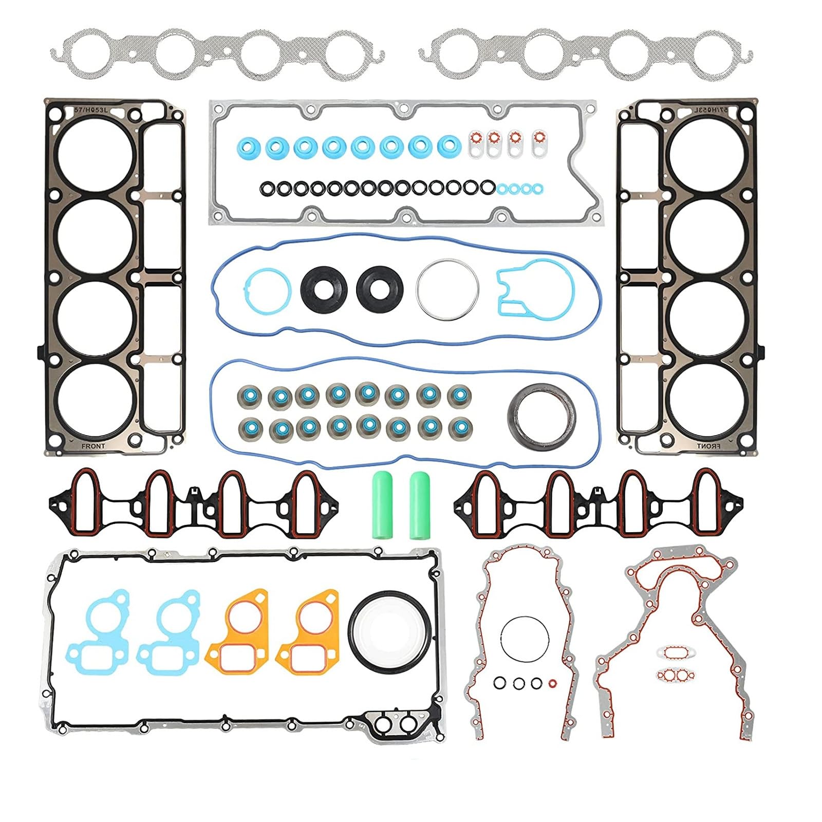 Complete Engine Gasket Set For Chevrolet Express 1500 5.3L 4.8L V8 (2004-2008) - Lower Block Repair 10 thumbnail image