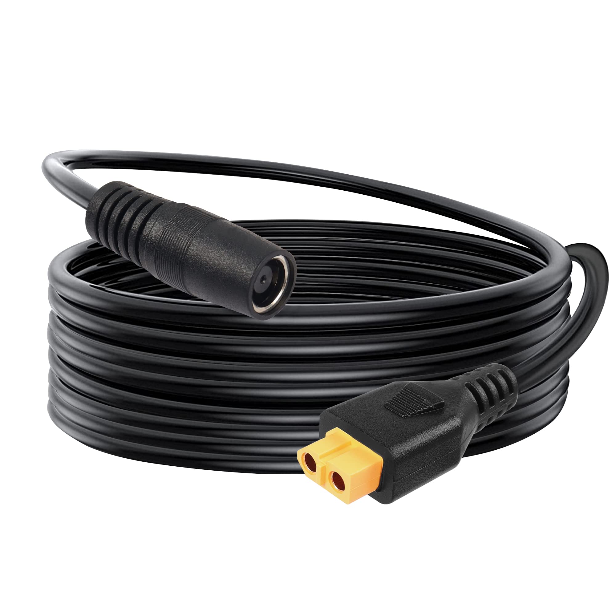 GELRHONR XT60 do DC 8 mm żeński kabel zasilający, 14AWG DC7909 do XT60 Złącze pociskowe do przenośnego centralnego generatora słonecznego i panelu słonecznego - 1 M/3,2 ft