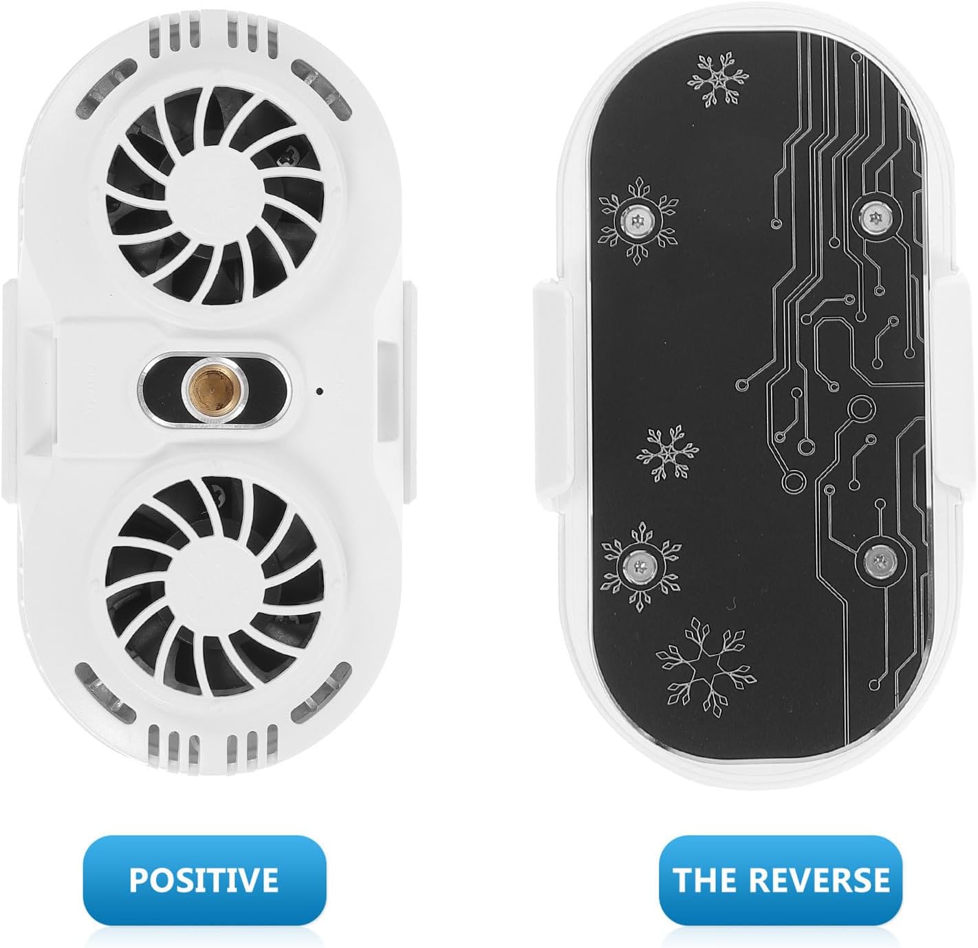 Xmas Phone Cooler Dual Silent Fans Semiconductor Radiator for Smartphone image 3