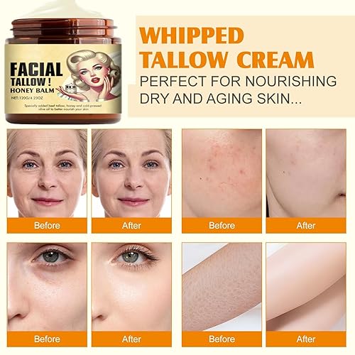 Miniatura 5 de Cebo de Res para la Cara Original, Sebo de Res para la Cara, Bálsamo de Sebo de Vacuno Ecológico Alimentado con Pasto para una Piel Tersa Hidratante