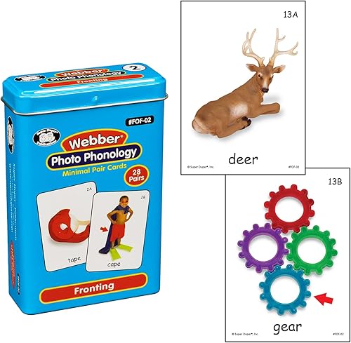 Miniatura 4 de Super Duper Publications | Juego de 10 tarjetas flash de fonología de fotos, paquete de baraja divertida | Recurso de aprendizaje educativo para