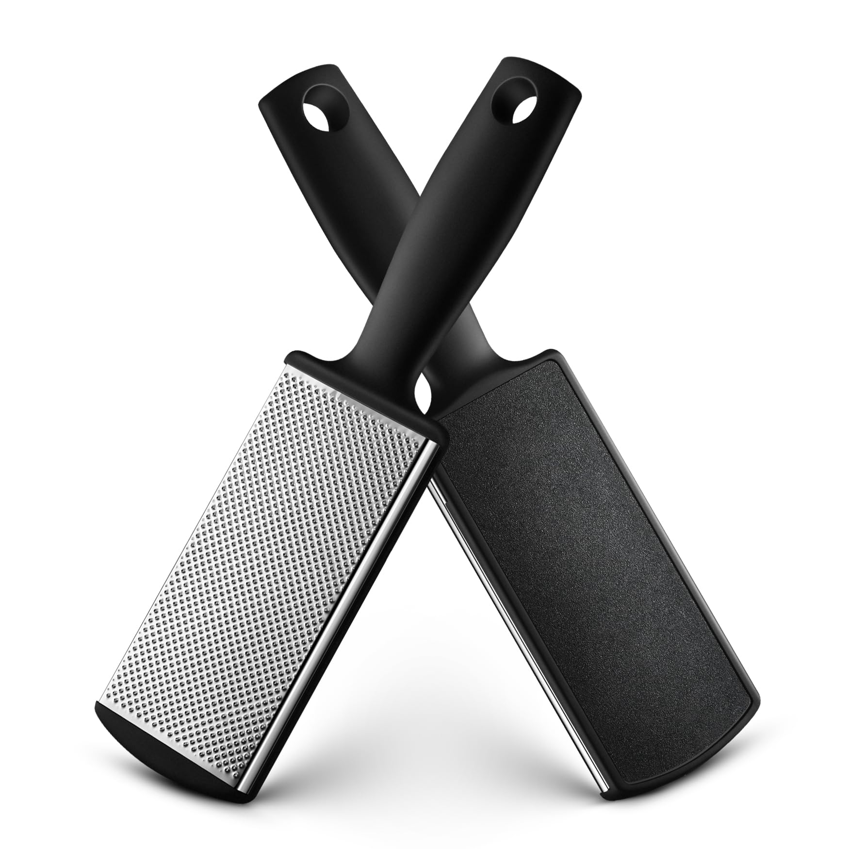 BALUCA Foot Files Callus Remover Stainless Steel Foot Rasp and Dual Sided Feet File Professional Scrubber Pedicure Tools Premium for Feet Care Remove