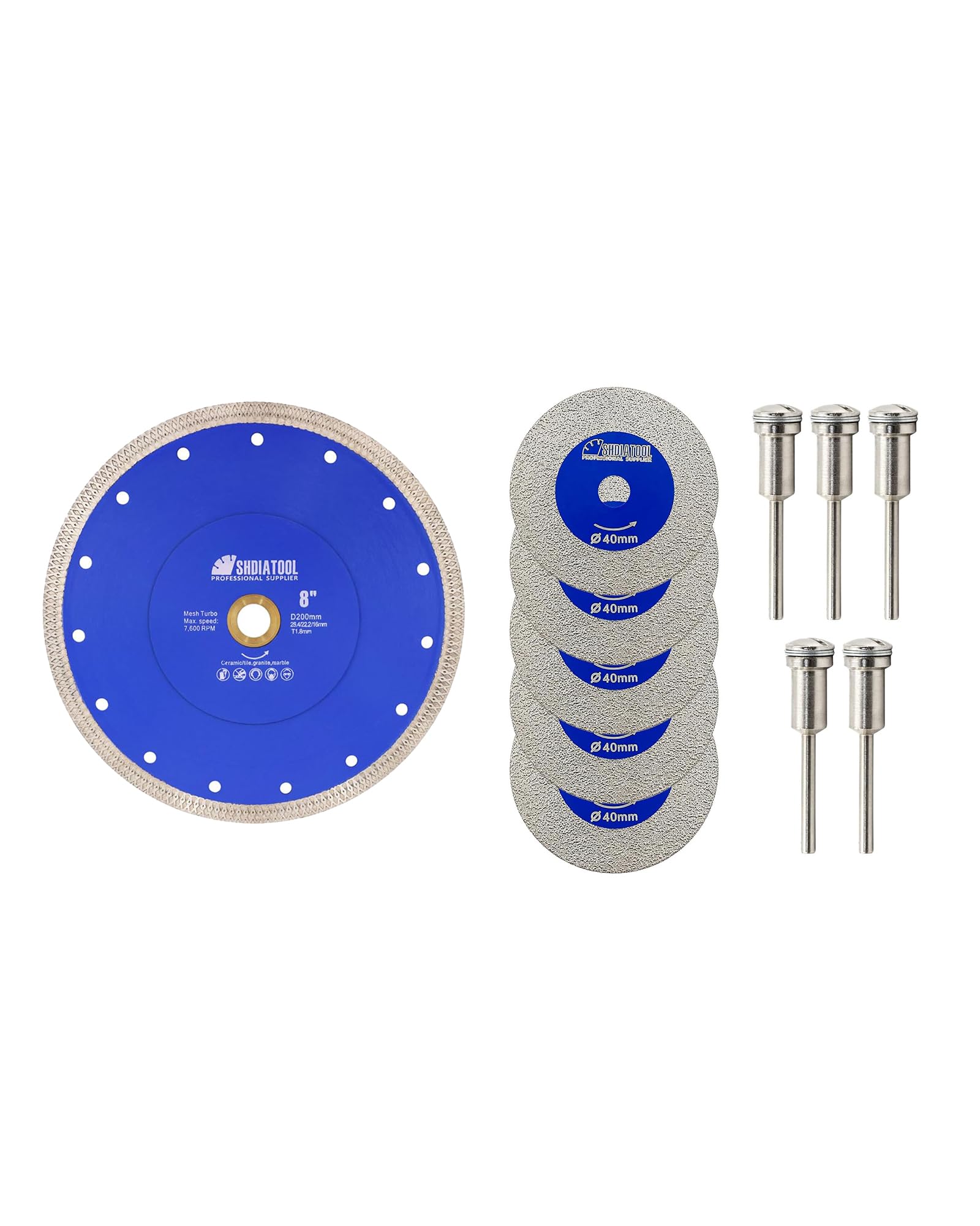Disque à tronçonner diamant SHDIATOOL 125mm pour meuleuse d'angle - 8