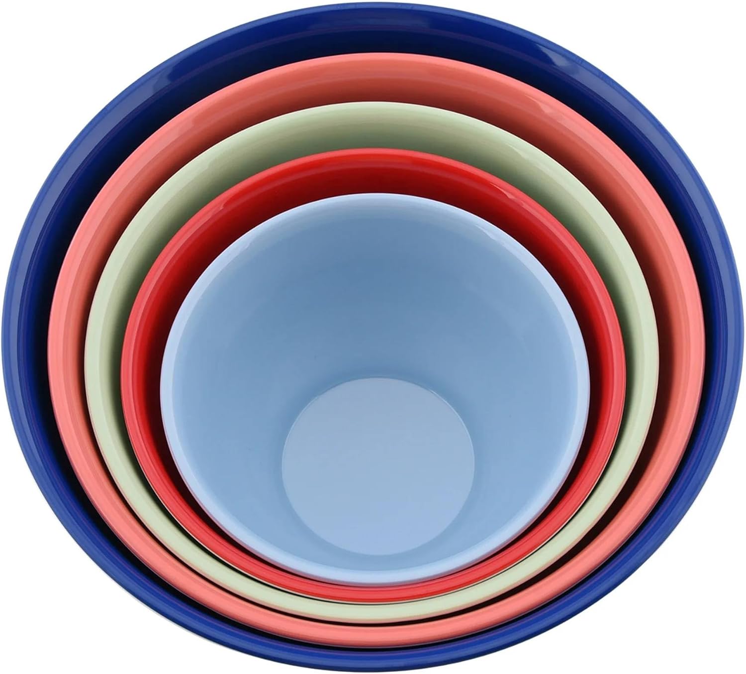 Melamine Mixing Bowl Set, 5-Piece Set, Spring Bouquet (Heritage Floral)