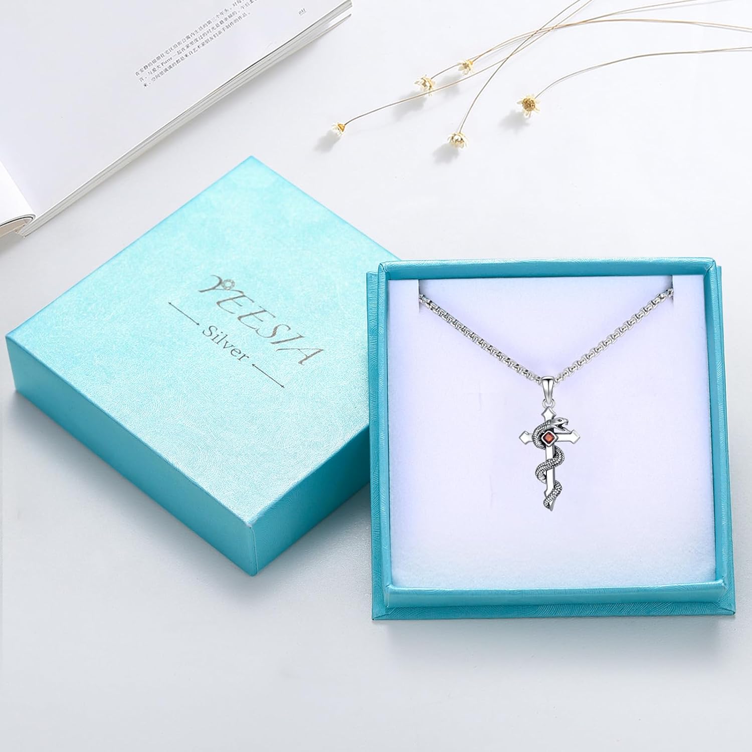 Cross Necklace for Men Women 925 Sterling Silver Christian Pendant Religious Jewelry Gift for Men Women. - Image 7