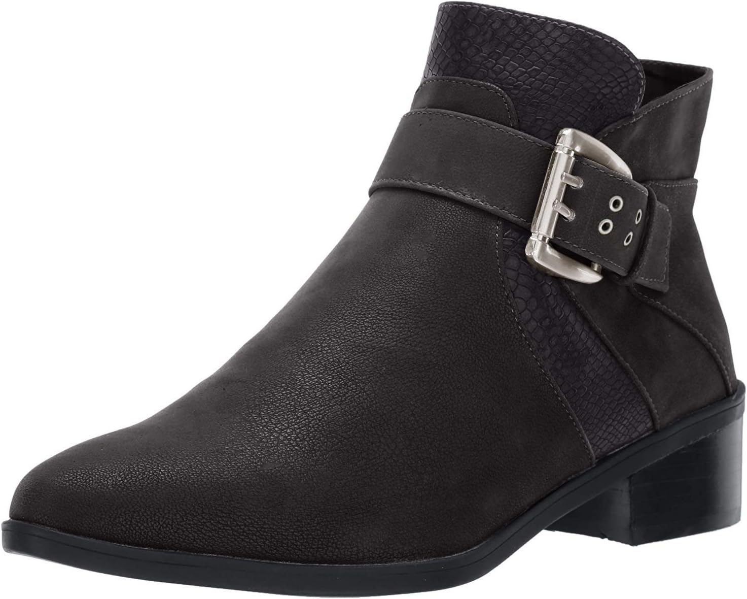 Bella Vita Women's Honor II Ankle Boot, Smoke/BLK SNK, 7.5 XW US