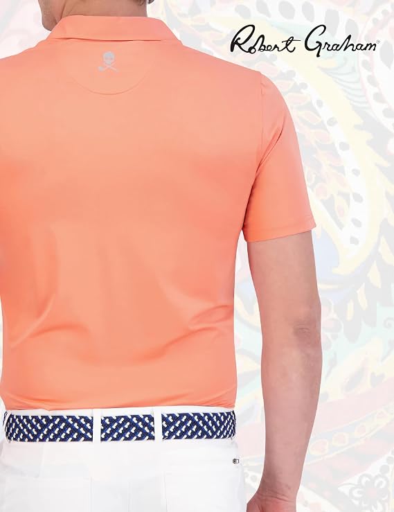 Robert Graham Men's Axelsen Short Sleeve Knit Polo Golf Shirt