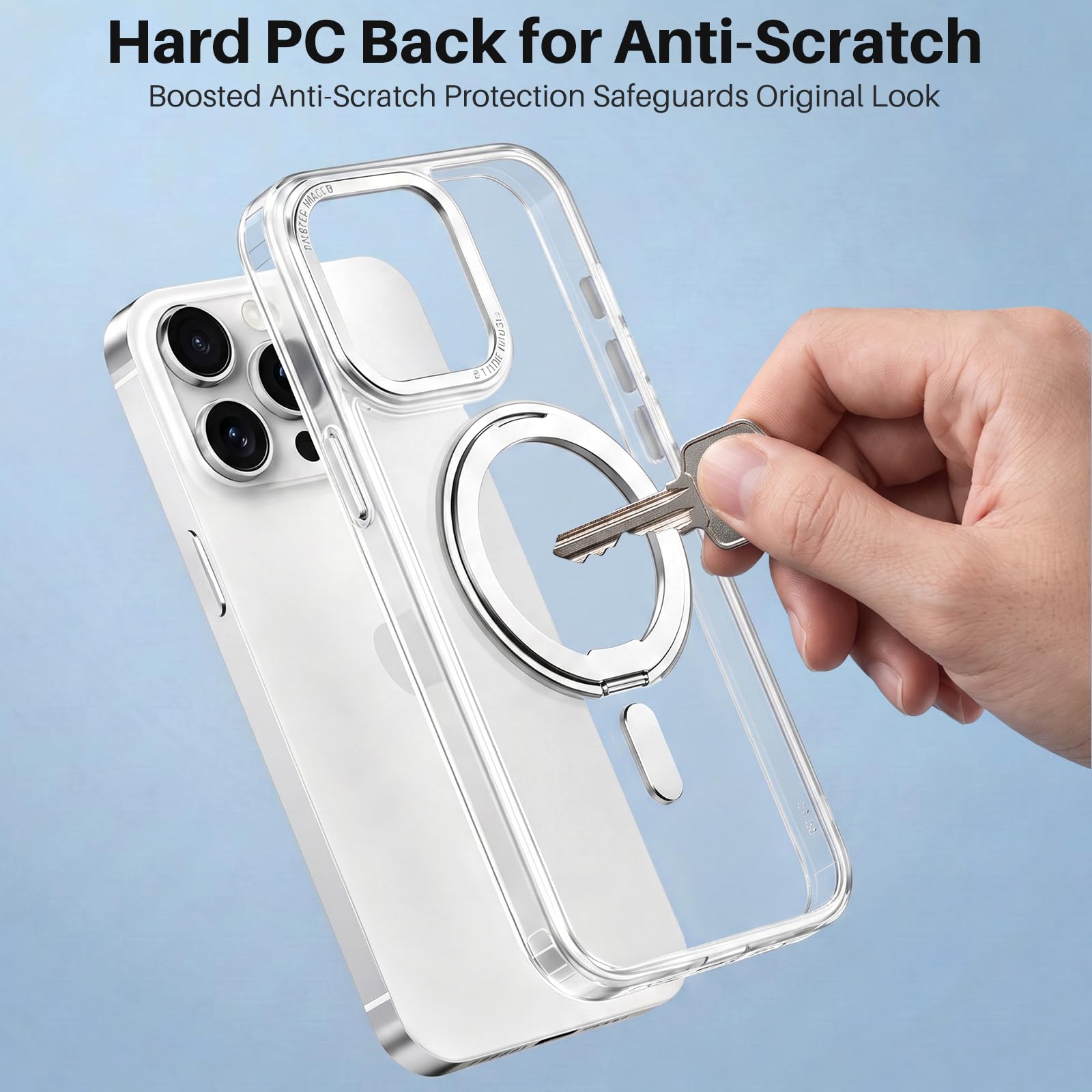 Funda de teléfono compatible con iPhone 15 Pro Max con soporte de