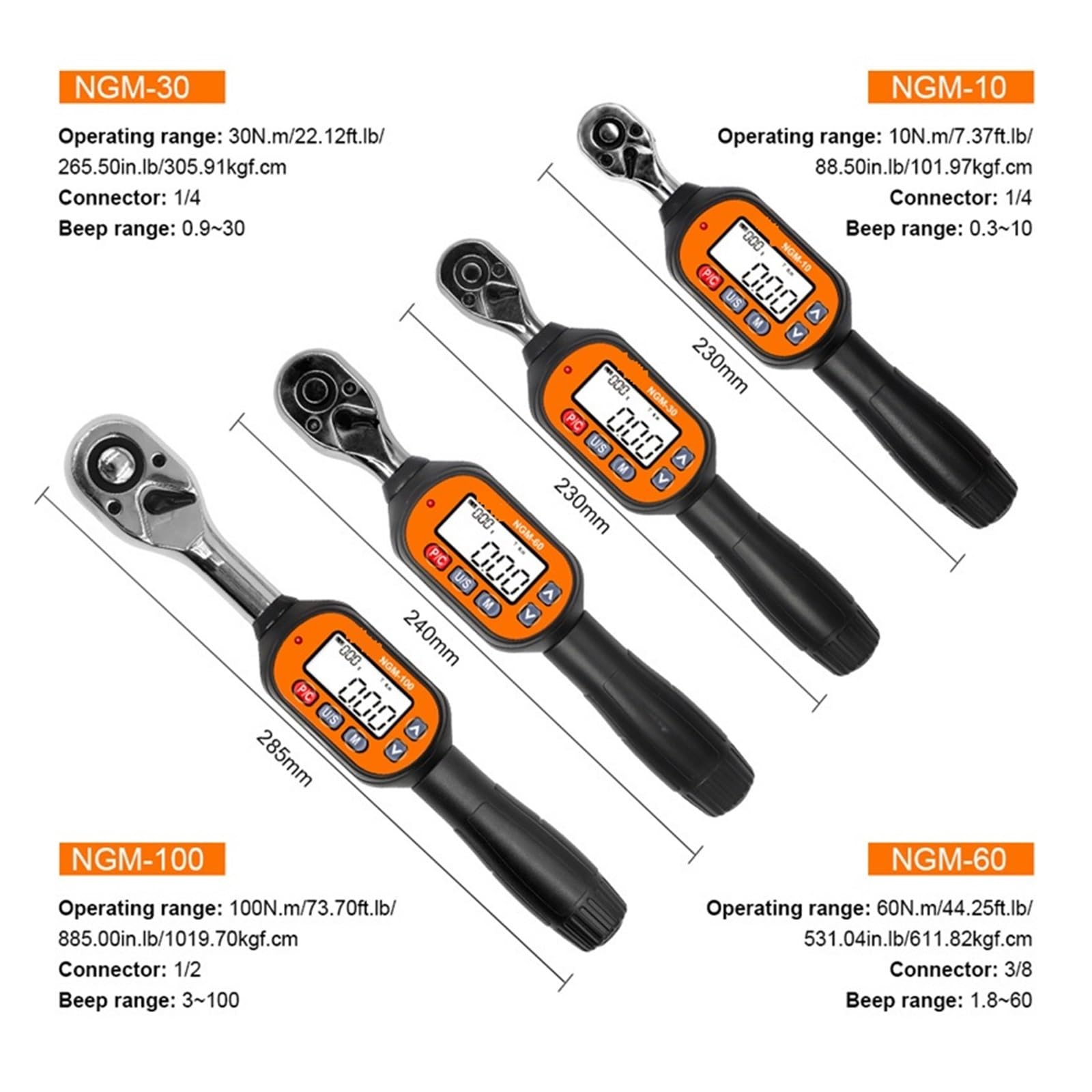 Amazon | トルクアダプター、MINI デジタルトルクレンチ 1/4インチ 3/8