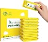 Mini Wet Wipes Travel Size, Sensitive Fragrance Free Travel Wipes, 99% Water, Unscented & Hypoallergenic Hand and Face Wipes for Adults, Kids & Baby Care, 8 Pack Total 48 Wipes