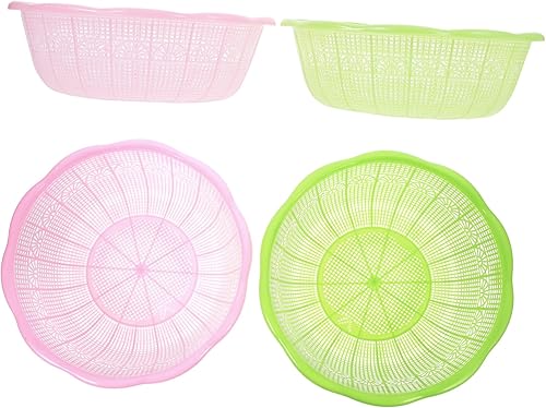 Miniatura 8 de HOMSFOU Oficina de Arroz Multifuncional Vegetales Organización Ronda Escurridor de Pasta  Frutas Tazón y Colador