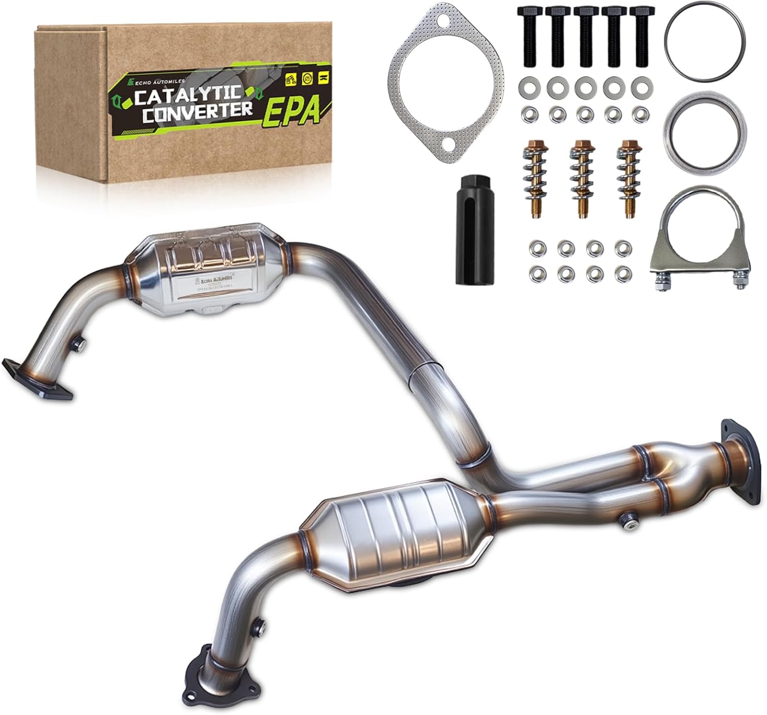 Catalytic Converter Compatible with Chevy Silverado GMC Sierra 1500 1999-2006 Avalanche Suburban Tahoe Yukon XL Cadillac Escalade 4.3L 4.8L 5.3L, Catalytic Convertor EPA Compliant