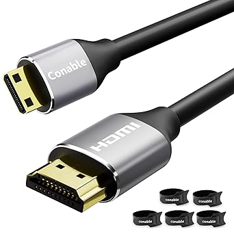 HDMI إلى كابل HDMI صغير 4 FT ، HDMI عالي السرعة إلى كابل HDMI صغير ، سلك ثنائي الاتجاه 2.0 ، 4K @ 60Hz ، متوافق مع الكاميرا ، كاميرا الفيديو ، الكمبيوتر اللوحي وبطاقة الرسومات ، الكمبيوتر المحمول, التوت Pi Zero W ، جهاز العرض