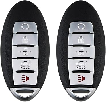 5 Buttons Smart Key Proximity Keyless Entry Remote for 2017 2018 2019 2020 Nissan Rogue Smart Key Proximity Keyless Remote Fob FCC ID KR5S180144106 S180144110 2 Pack