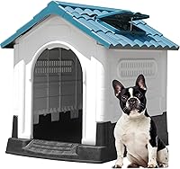 Vista 20 de YITAHOME Dog House Outdoor Plastic Doghouse Water Resistant Pet House with Adjustable Skylight and Elevated Base for Small, Medium, and Large Dogs