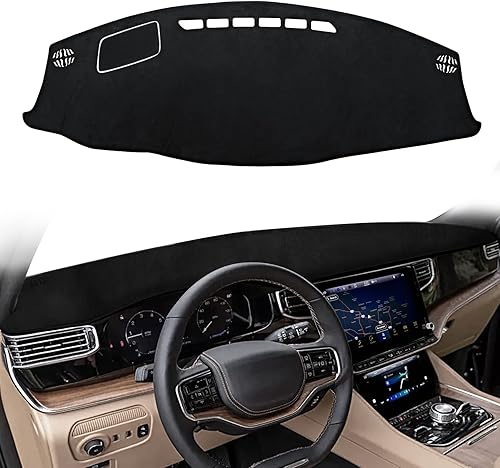 Cartist Cubierta de tablero para Jeep Grand Wagoneer WS 2022 2023 2024 2025, accesorios para salpicadero, alfombrilla antideslizante antideslizante