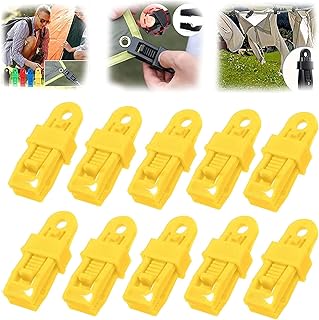 Adjustable Heavy Duty Lock Grip for Tarp & Shade Cloth, 2023 New Windproof Shade Cloth Plastic Clips,Reusable Tarp Clamps Awning Tarp Clamps for Canopy Outdoor