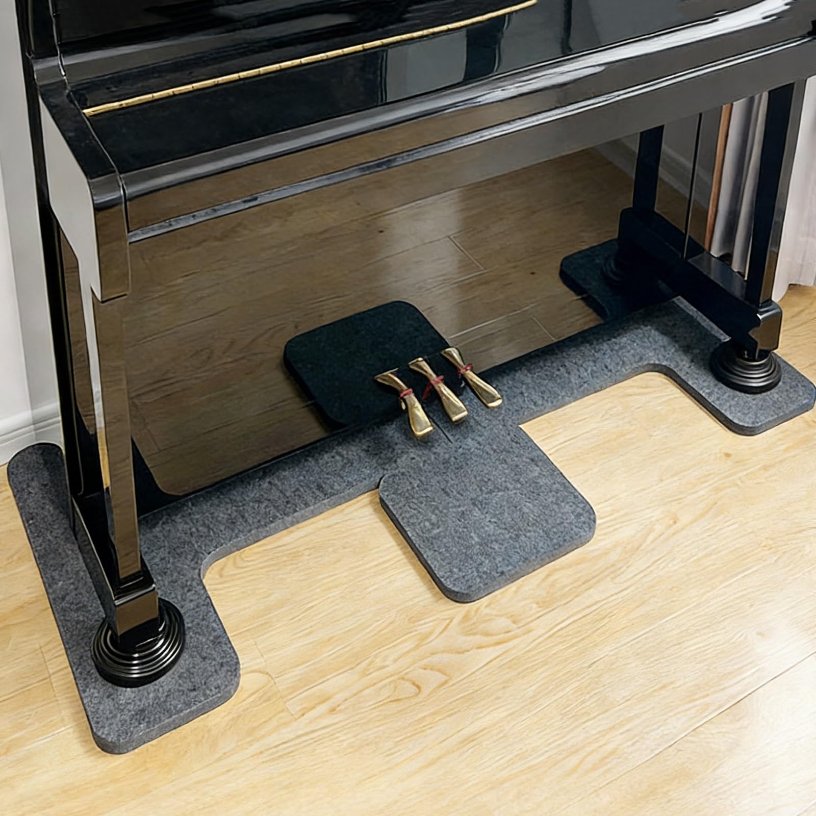 Tapis insonorisant pour piano, tapis de sol épais absorbant le son, isolation thermique, anti-humidité, antidérapant, protecteur de tapis de piano droit