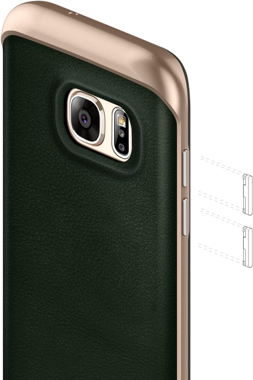 Caseology Envoy for Samsung Galaxy S7 Edge Case (2016) - Leather Green