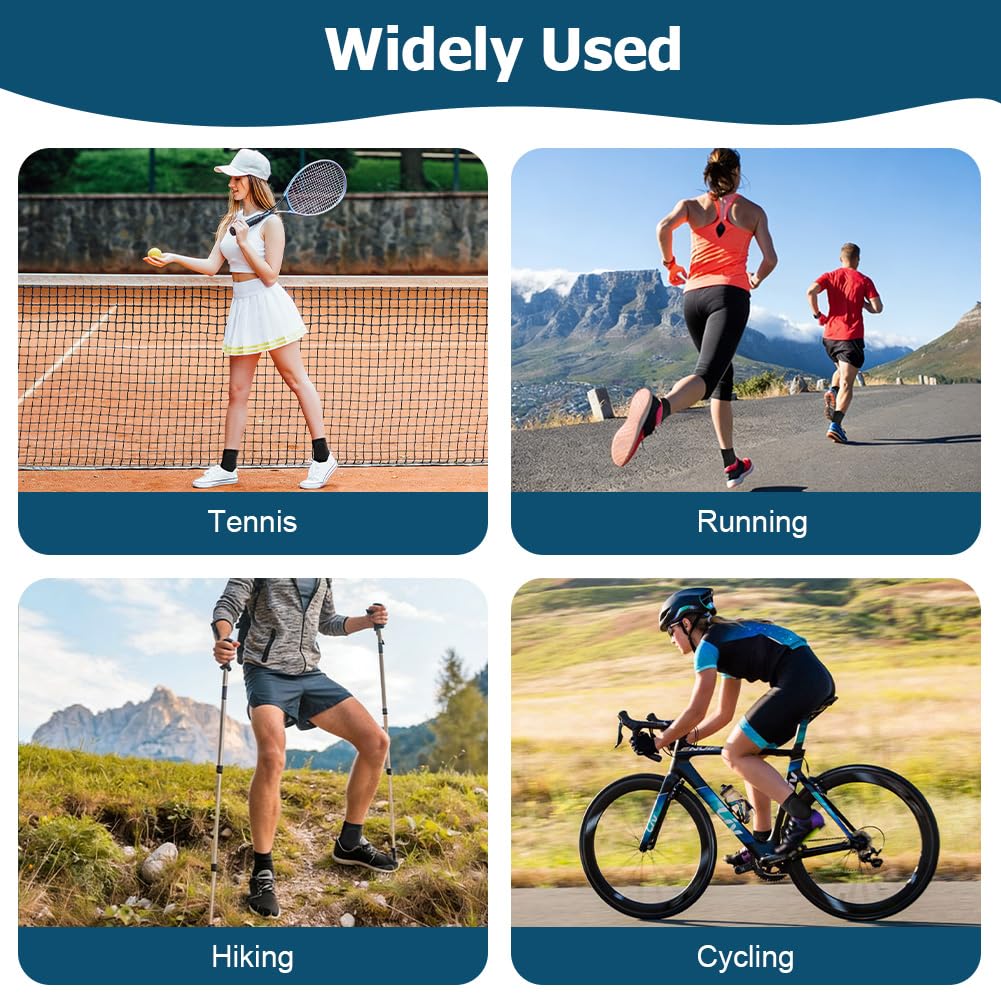 Tobillera de Fútbol Adolescentes, Soporte de Tobillo, Almohadilla de Protección Negro