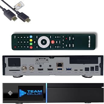 GigaBlue UHD Quad 4K Pro 2X FBC DVB-S2 Twin Sat Receiver with Dual Core CPU, E2 Linux OS, 4GB RAM, 8GB eMMC, Bluetooth 5.4, H