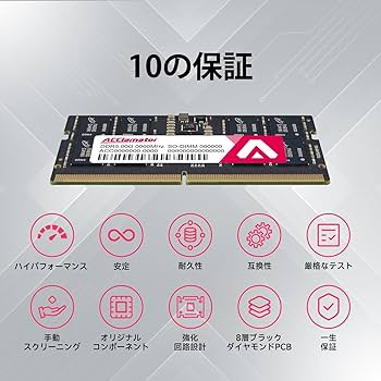 ACClamator DDR5 32G（16GB×2）5600MHz メモリー Acclamator DDR5 RAM 32GB Kit (2x16GB) 5600MHz (or 5200MHz or