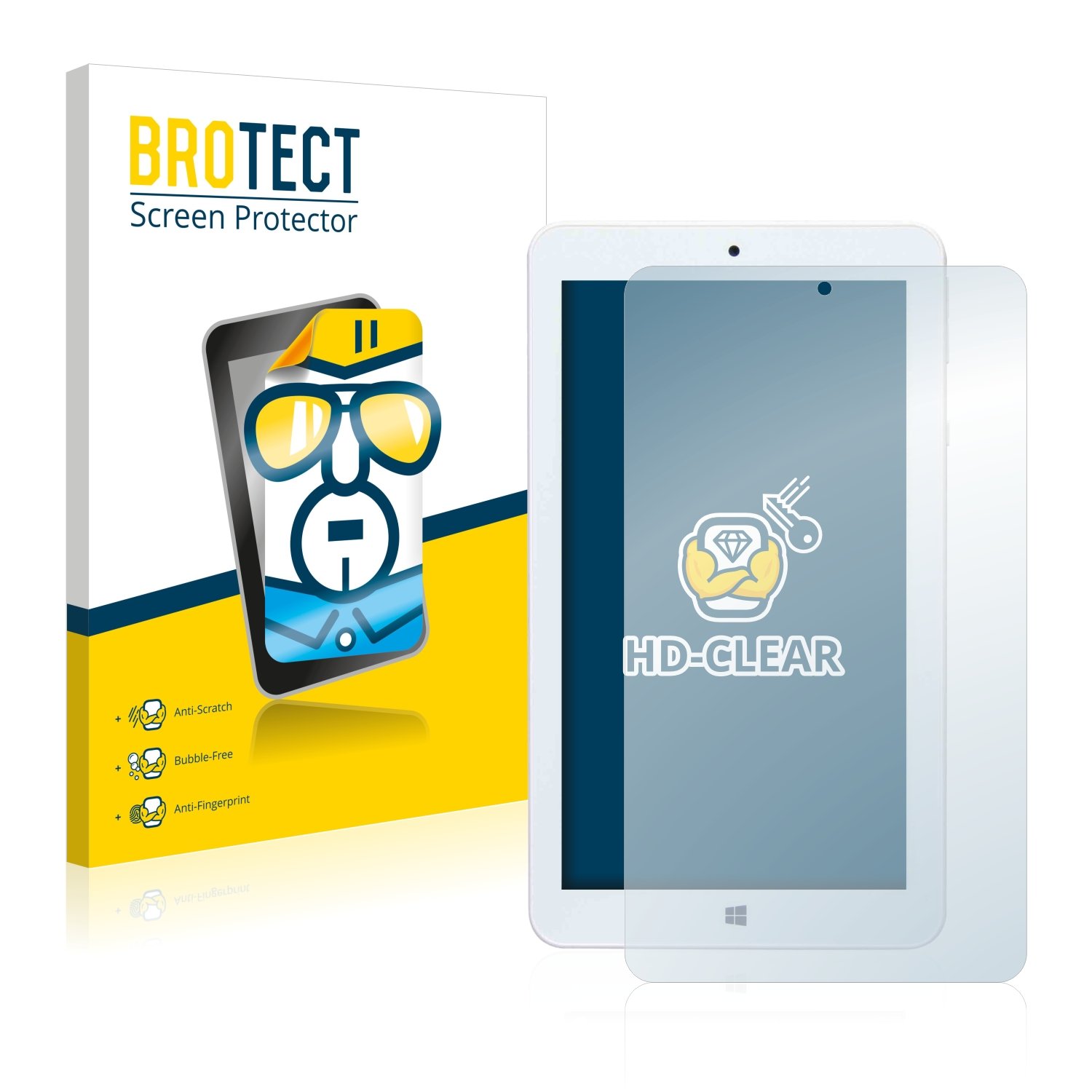 brotect 2-Pack Screen Protector compatible with Mediacom WinPad 7.0 W700 - HD-Clear Protection Film