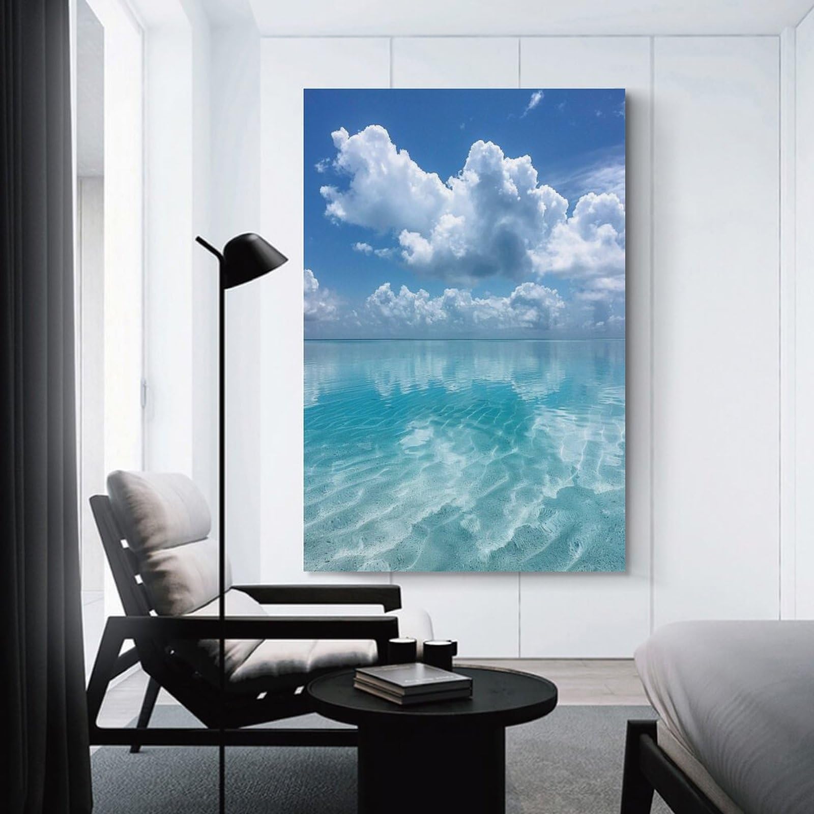 絵画 キャンバス 油絵 海 水平線 風景画 木枠 フレーム付 絵画 キャンバス 油絵 海 水平線 風景画 木枠 フレーム付 絵画