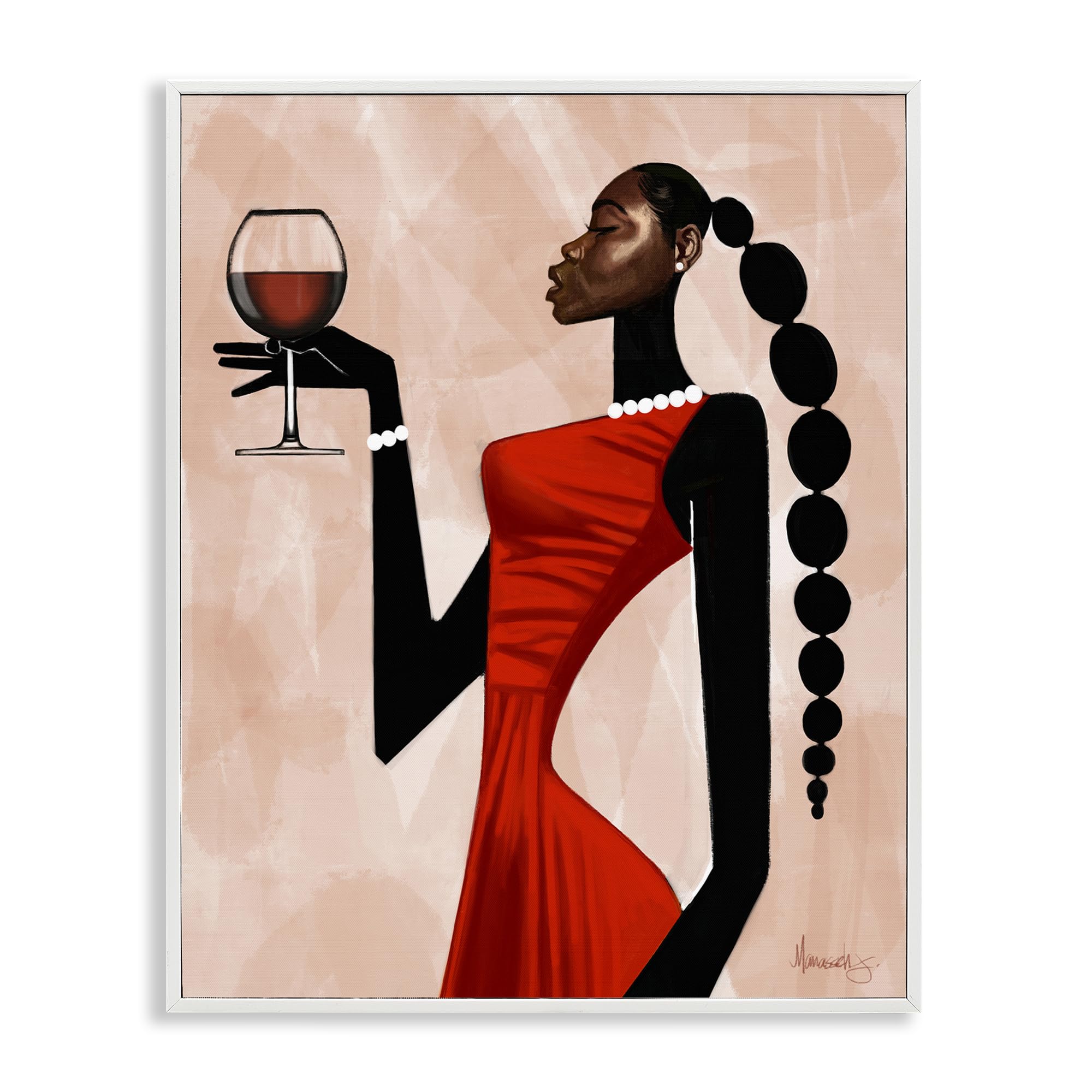Cadre femme toast blanc Stupell Industries pour une ambiance chic de salon