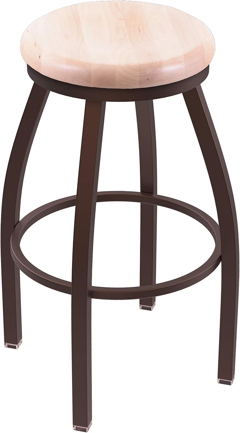 HBS 802 Misha 30" Swivel Bar Stool with Bronze Finish and Graph Cork Seat