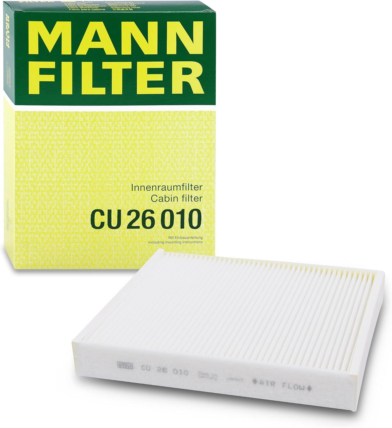 MANN CU26010, MANN Genuine Replacement Pollen Cabin Interior Air Filter CU26010