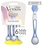 Gillette Venus Women&apos;s Disposable Razors for Pubic Hair and Skin&comma; Bikini Razors for Women&comma; 6ct