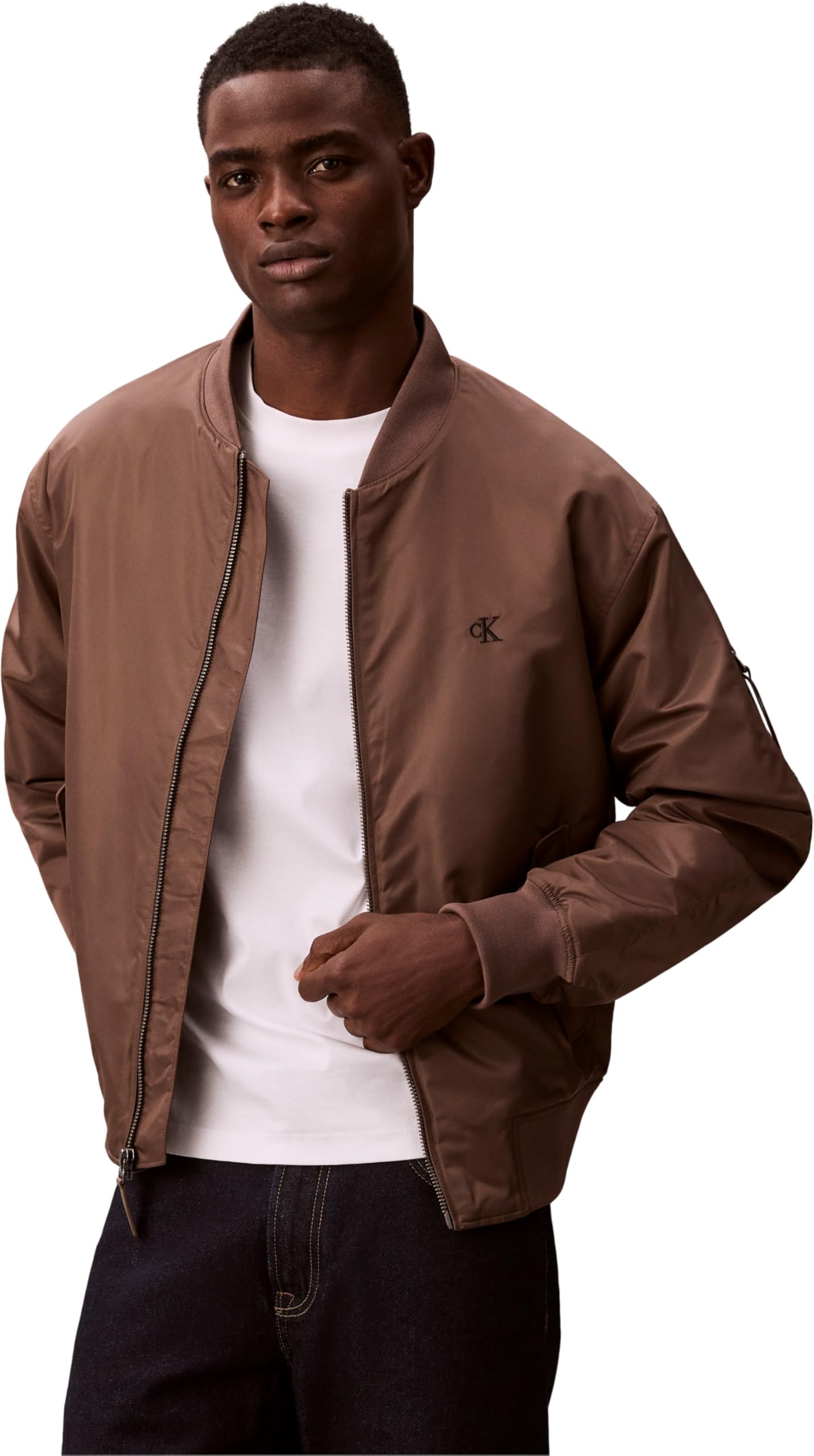 Calvin Klein Uomo Bomber Hero con Zip