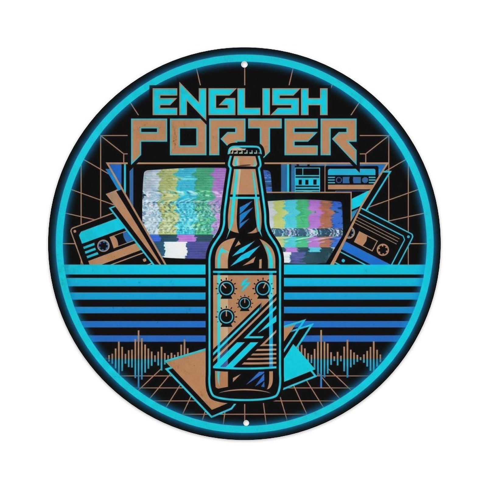 Traditional English Porter Wild Ferment Brew House Metal Tin Sign