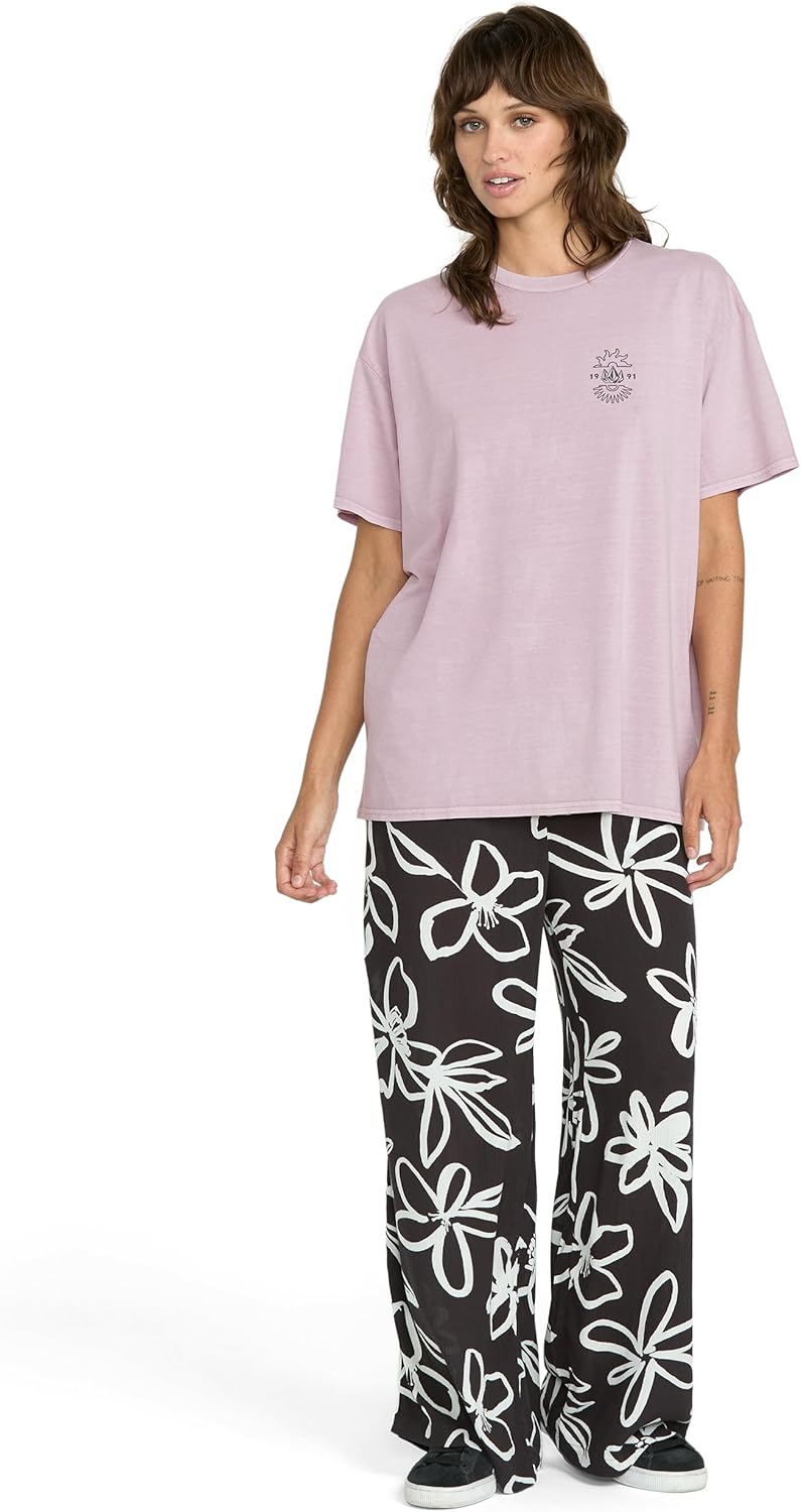 Volcom Women's Stones Throw Short Sleeve Boyfriend Tee – Organic Cotton Jersey T-Shirt - Image 4