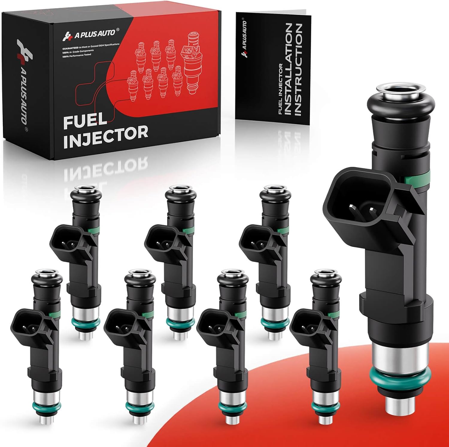 Fuel Injectors Set of 8, 0280158174 Compatible with Ford Expedition 2009-2014, F150 2009-2010, Lincoln Navigator 2009-2014-v8 5.4L, Replace Part 9L3E9F792GA CM5154