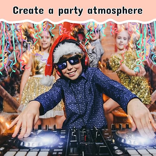 Miniatura 6 de 100 piezas de serpentinas coloridas de mano, sin ensuciar, confeti, para fiesta, boda, compromiso, graduación, fiesta, regalos, espectáculos,