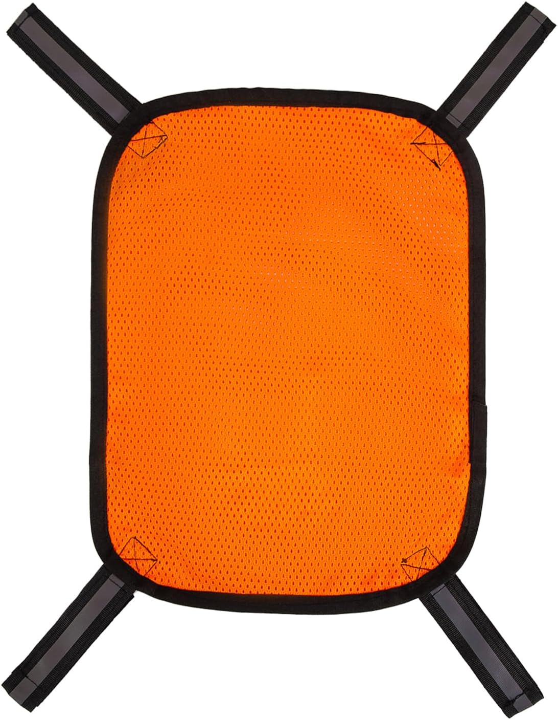 CEMGYIUKBlaze Orange Safety Panel,Blaze Orange Mesh Safety Panel with Reflective Strips,Orange Tent Backpack Cover Safety Panel,Outdoors Safety Panel for Field Hiking Camping Biking Traveling