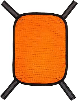 Blaze Orange Safety Panel,Blaze Orange Mesh Safety Panel with Reflective Strips,Orange Tent Backpack Cover Safety Panel,Outdoors Safety Panel for Field Hiking Camping Biking Traveling