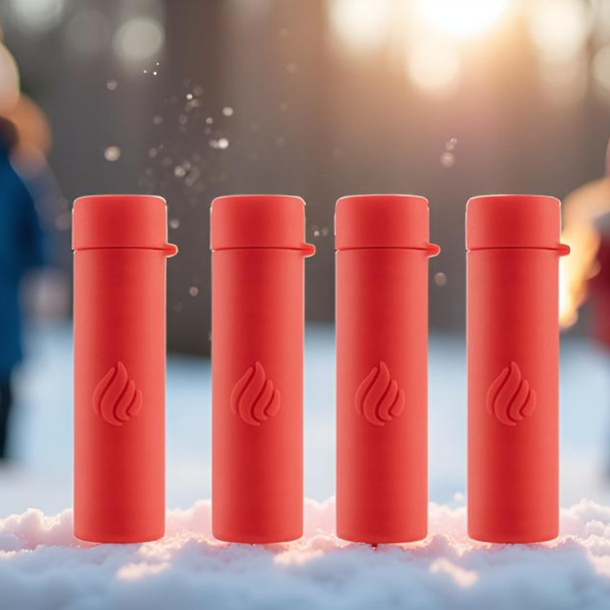 POWERPAW 501 - Scaldamani elettrico portatile, ricaricabile, 3 livelli di calore, batteria da 5000 mAh, USB-C, riutilizzabile, scaldamani per mani fredde, confezione da 4
