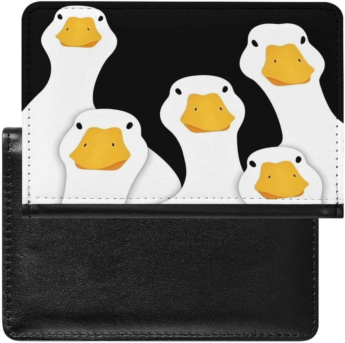 Funny Duck Leather Passport Holder Passport Wallet