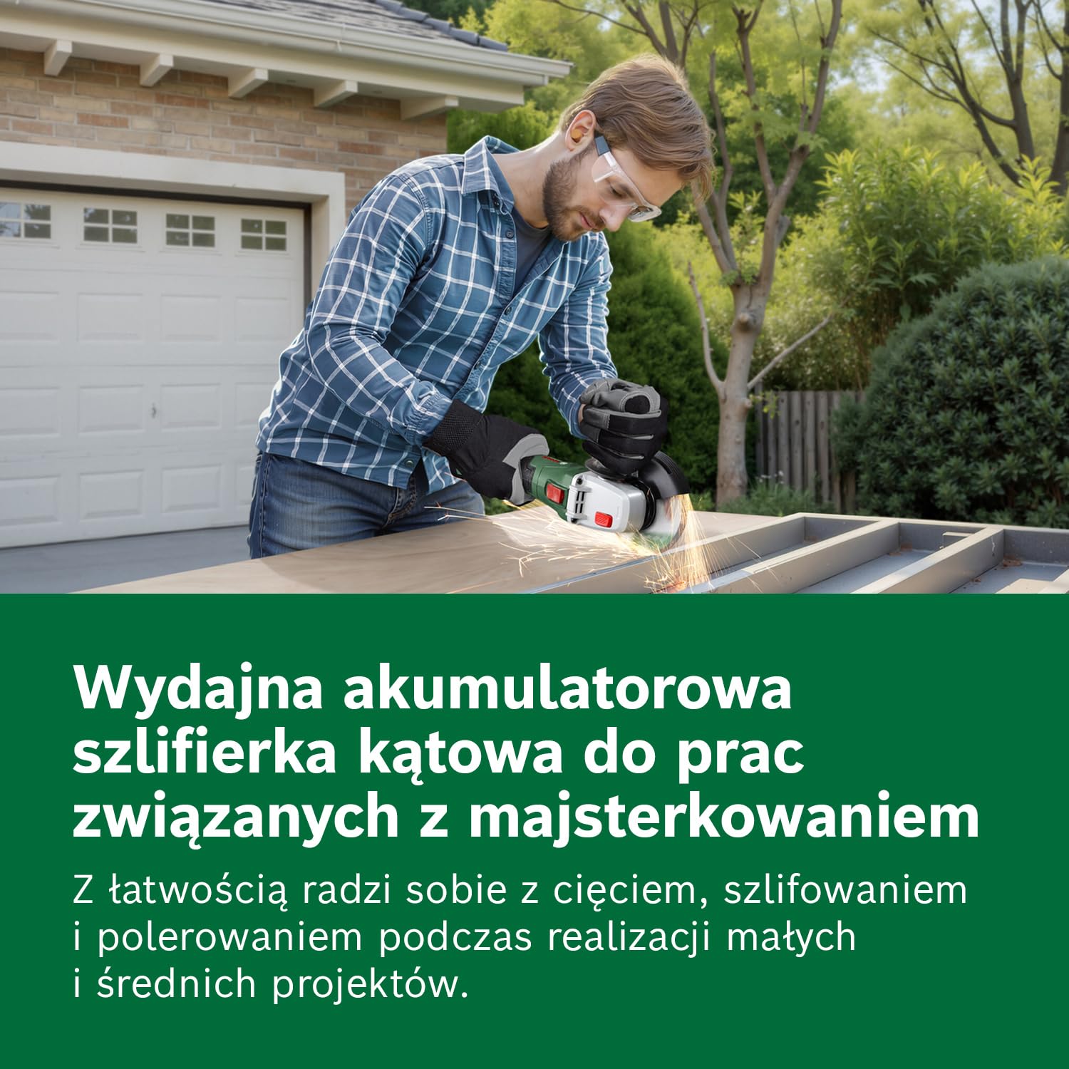 Bosch 18V System Akumulatorowa szlifierka kątowa PWS 18V-70 (do małych i średnich projektów związanych z cięciem i szlifowaniem, średnica tarczy szlifierskiej: 115 mm)