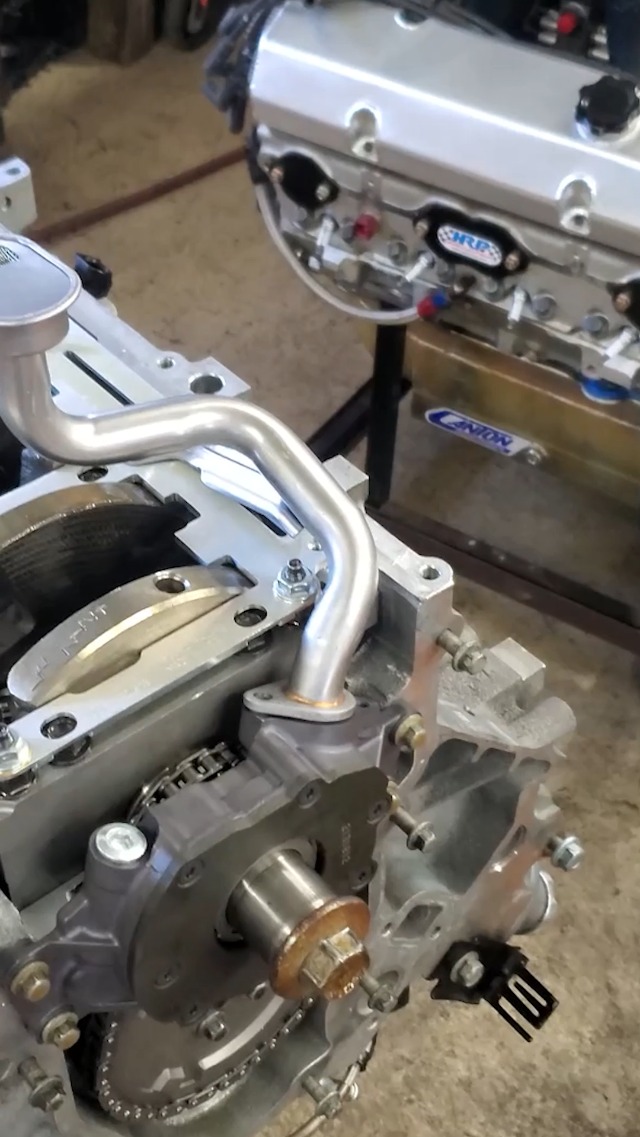 Engine Oiling Upgrade EGM-500 LS Engine Oil Pump Pickup Tube Brace ...
