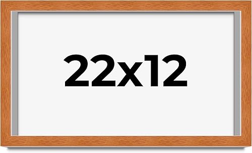 Miniatura 80 de Marco marrón de 18 x 24 pulgadas, marco de madera maciza de nuez de miel, ancho de moldeo de 0.875 pulgadas, profundidad de rabo de 0.875 pulgadas