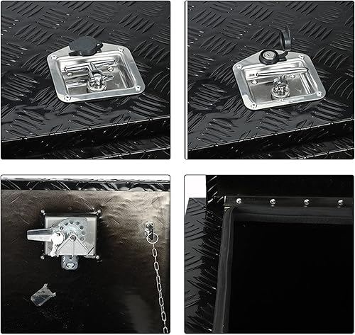 Miniatura 140 de 48 pulgadas de largo x 15 pulgadas de ancho x 15 pulgadas de alto, caja de herramientas para camioneta, caja de herramientas, almacenamiento