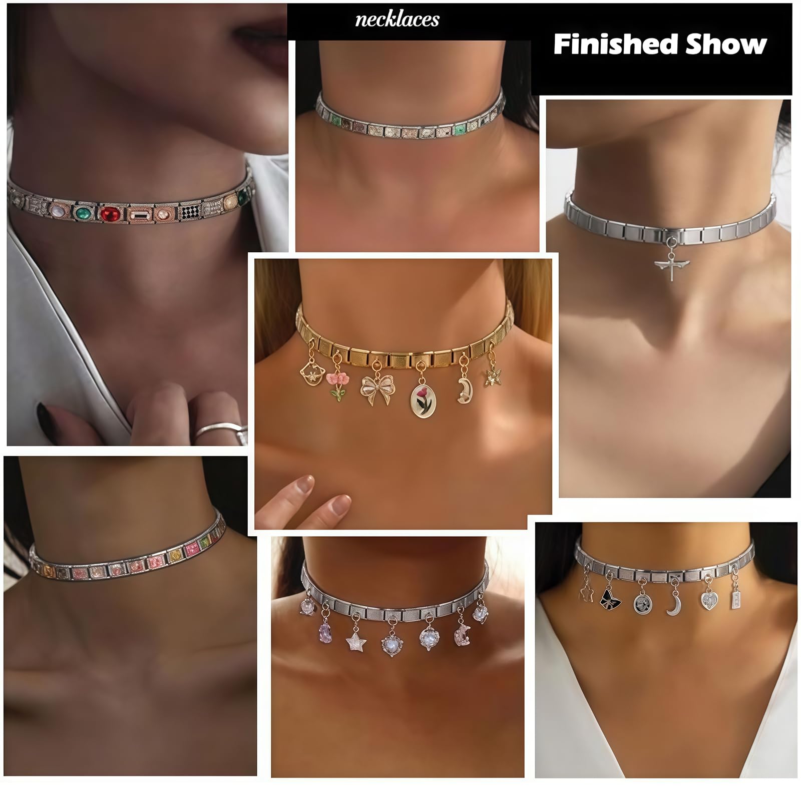 Pulsera Italiana de Encantos Conjunto de Brazalete Dorado con 1 Pulsera Inicial, 10 Encantos Italianos Temáticos del Océano con Herramienta de Apertura, 9 mm Encantos Italianos Modulares,